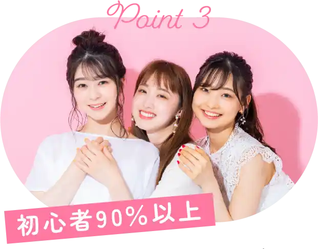 初心者90％以上