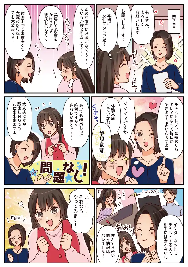 チャットレディ面接当日の様子